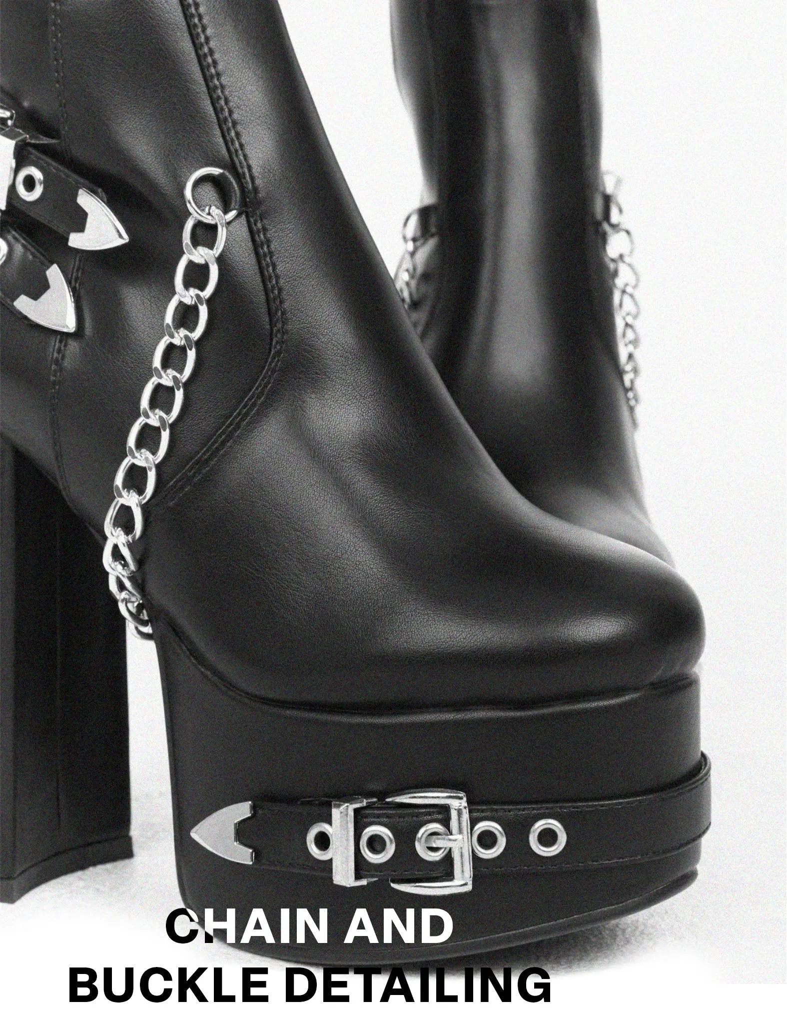 Scream Platform Thigh High Boots