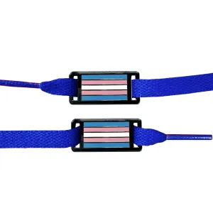Shoelace Tags - Transgender Flag
