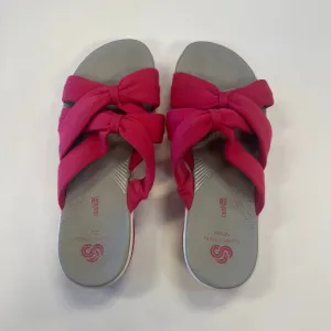 Shoes Heels Platform By Clarks In Pink, Size: 8