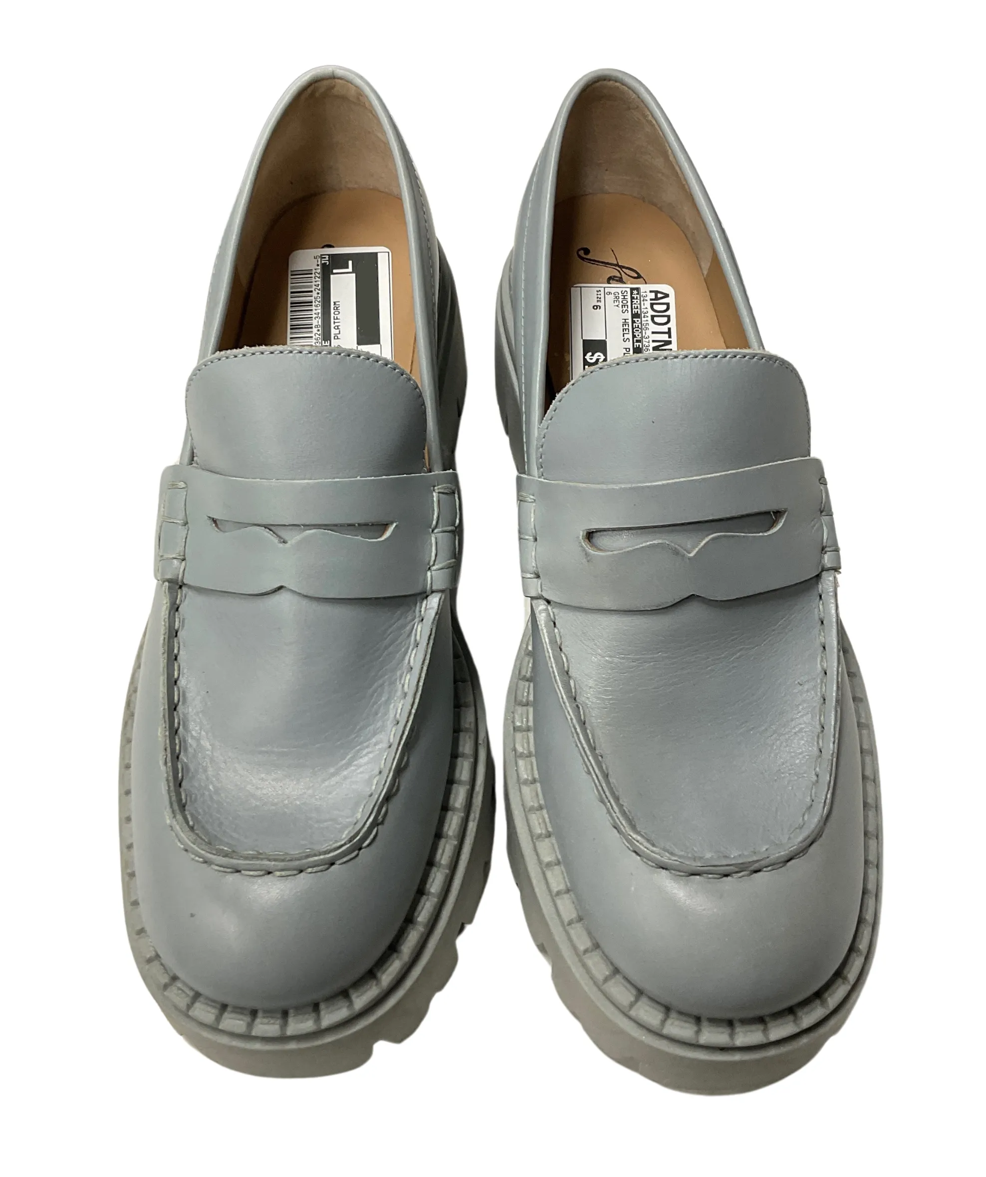 Shoes Heels Platform By Free People In Grey, Size: 6