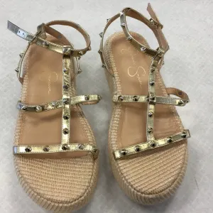 Shoes Heels Platform By Jessica Simpson In Gold, Size: 7