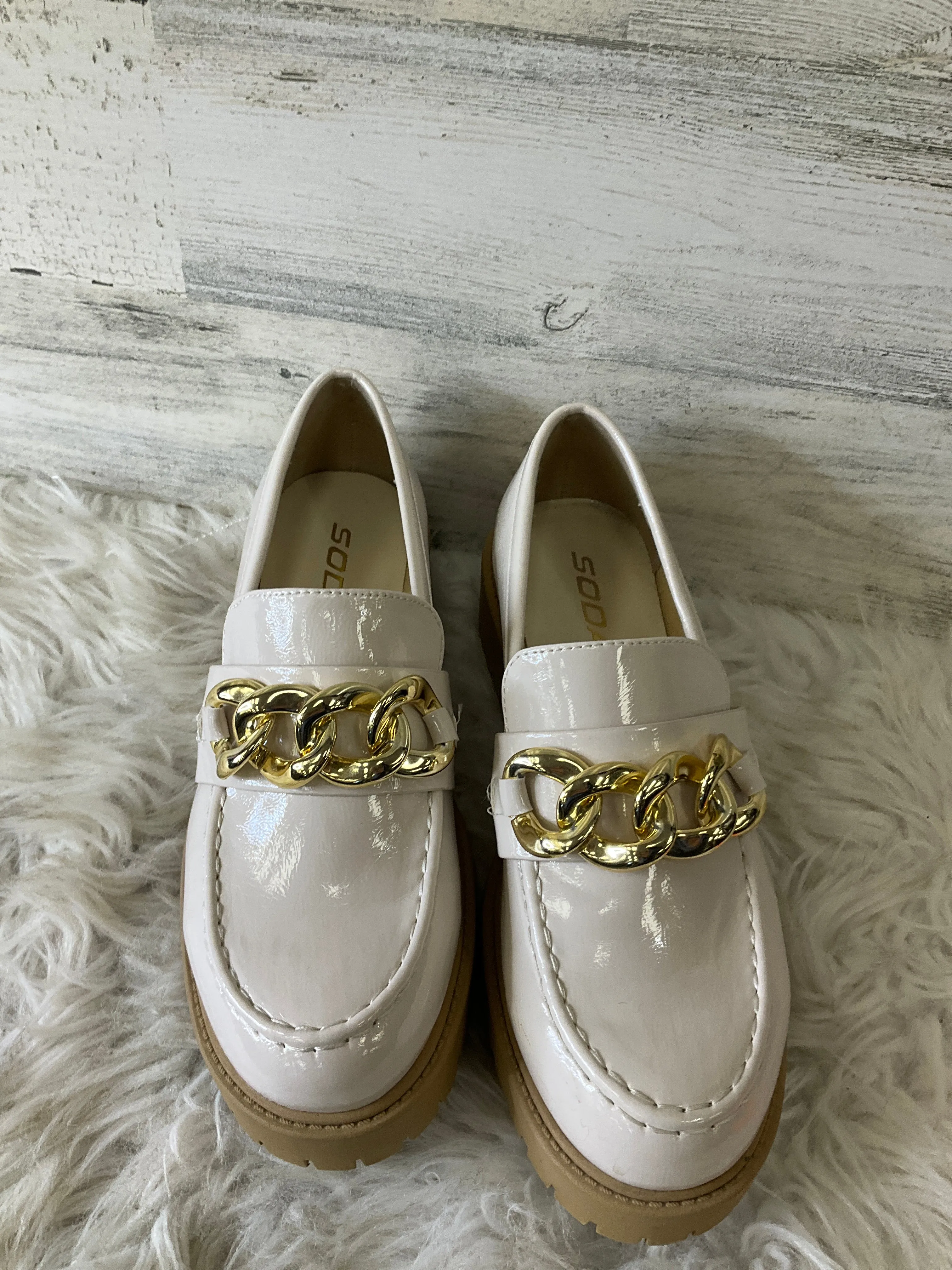 Shoes Heels Platform By Soda In White, Size: 6.5