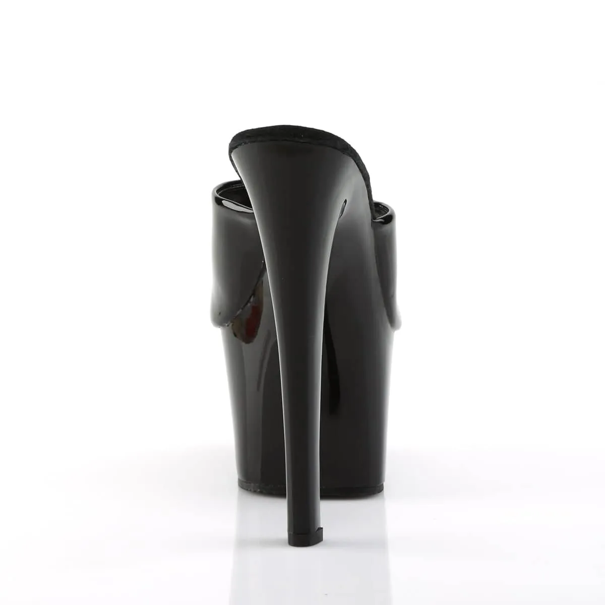 SKY-301 Black & Clear Peep Toe High Heel