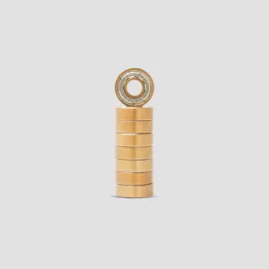 Slam City Skates Gold Chrome ABEC 7 Skateboard Bearing