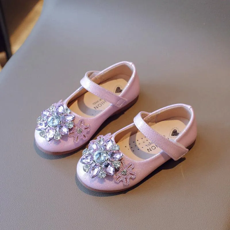 Sparkling Princess Shoes Elegant Girls' Shoes Dazzling Princess Style Girls' Shoes