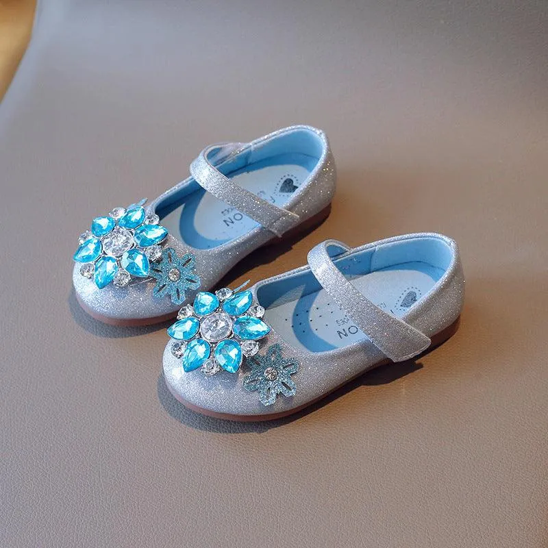 Sparkling Princess Shoes Elegant Girls' Shoes Dazzling Princess Style Girls' Shoes