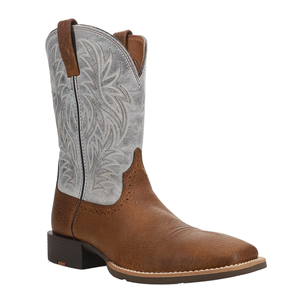 Sport Embroidered Square Toe Cowboy Boots