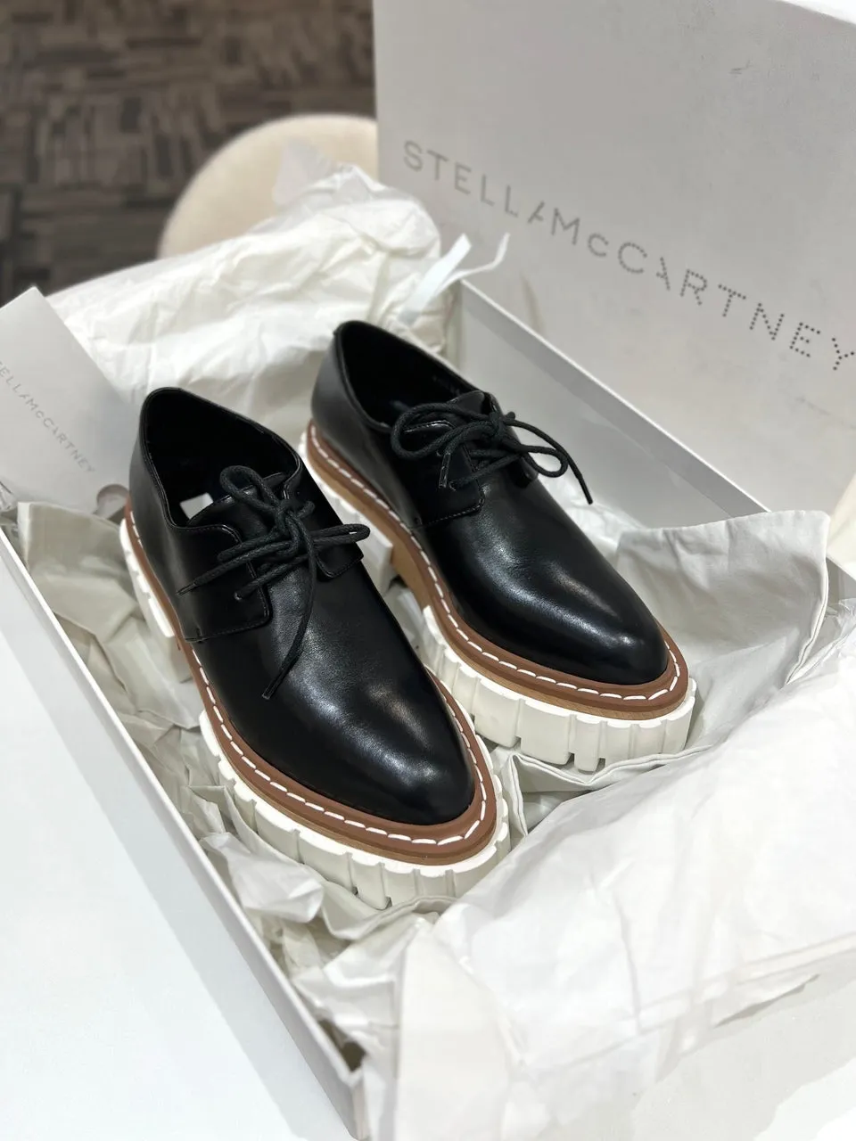 Stella McCartney Platform Shoes Black Size 35 1/2