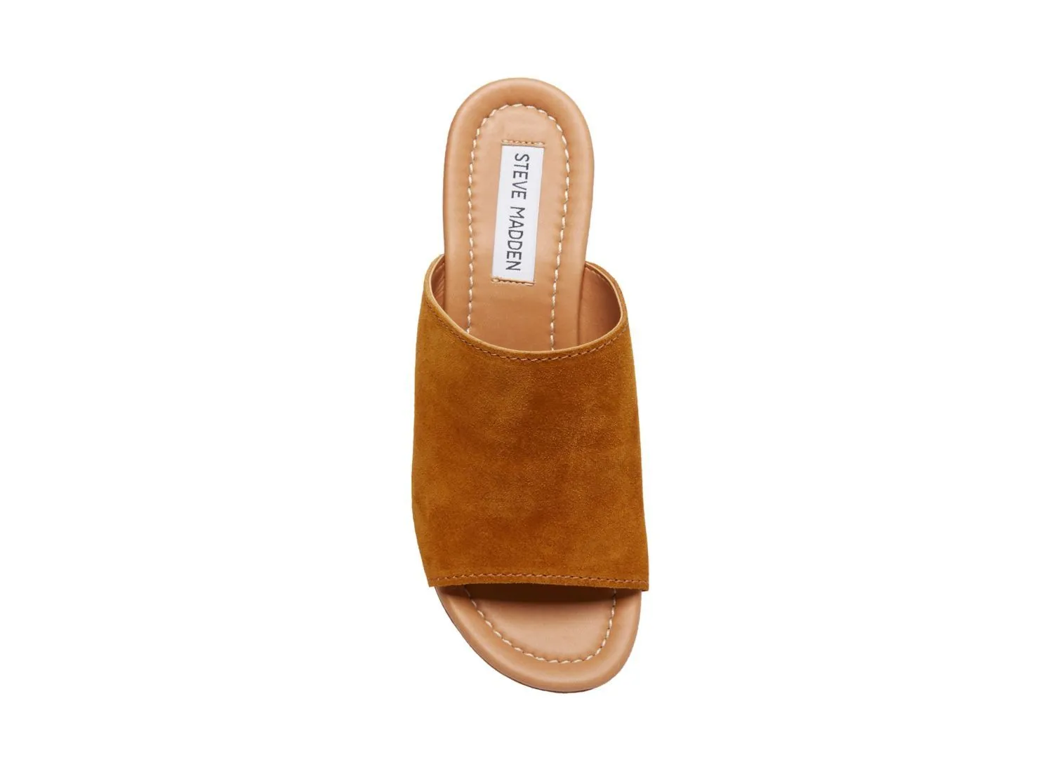 Suede 70's Wooden Platform Sandal