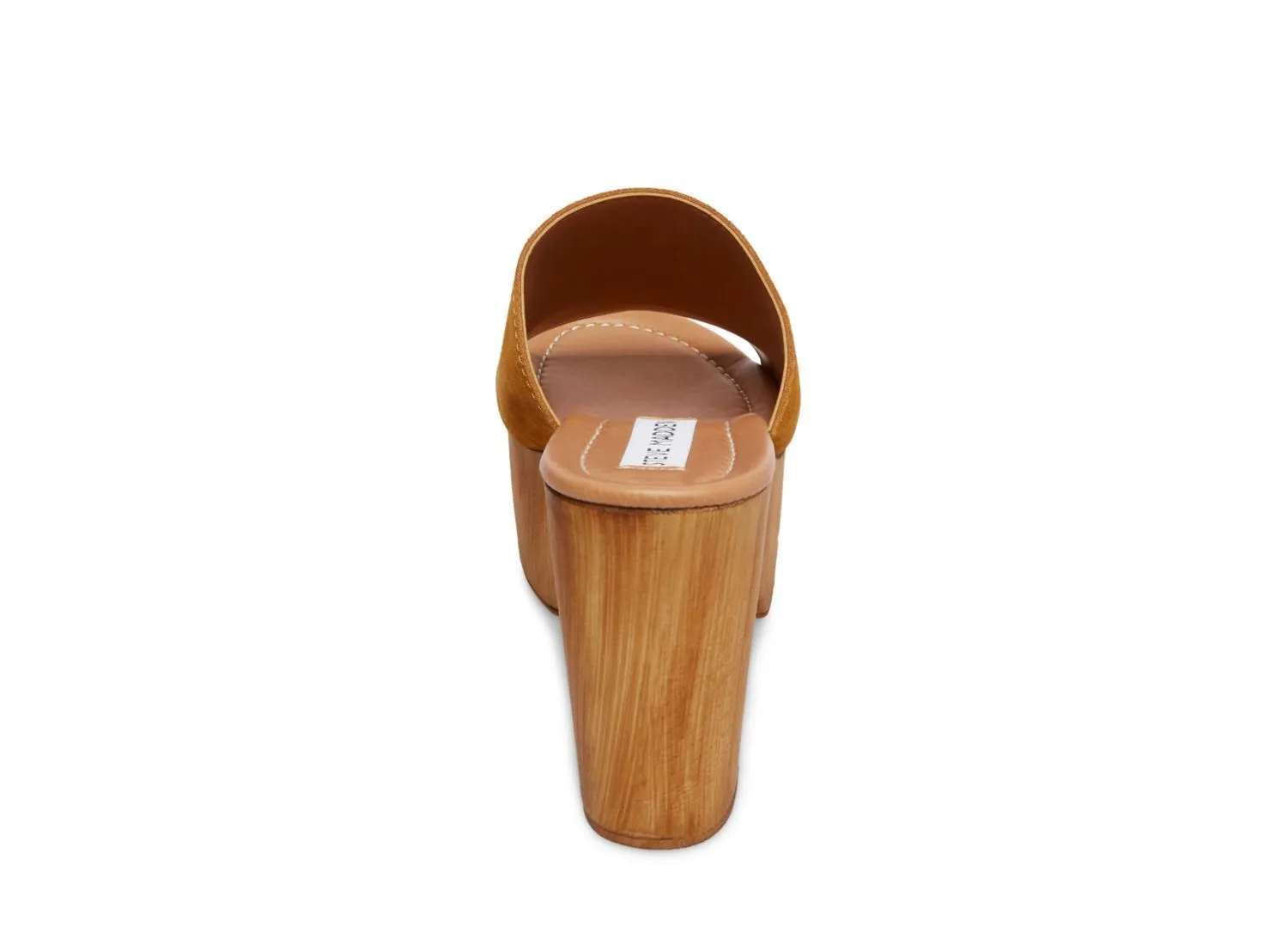 Suede 70's Wooden Platform Sandal