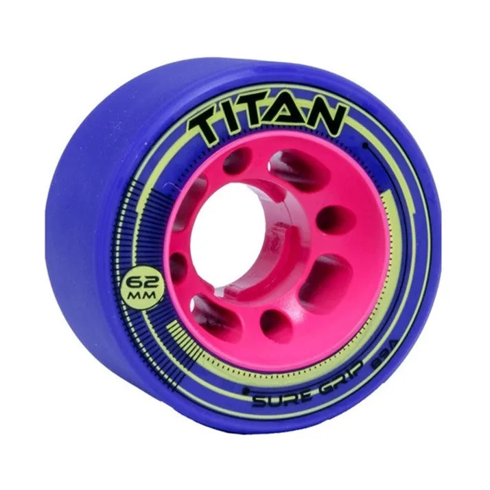 Sure-Grip Titan Wheels 62mm - 4 pack