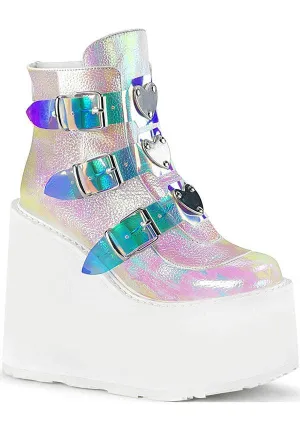SWING-105 [Pearl Iridescent] | PLATFORM BOOTS [PREORDER]