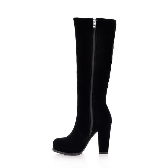 Tall Canister High Platform High Heel Knight Boots