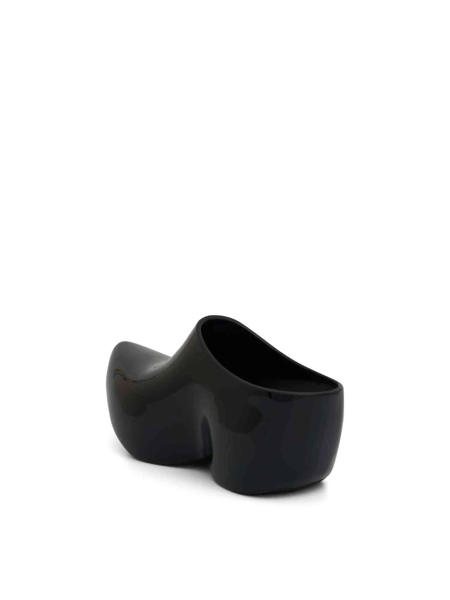 Technoclog Shinny Mule in Black