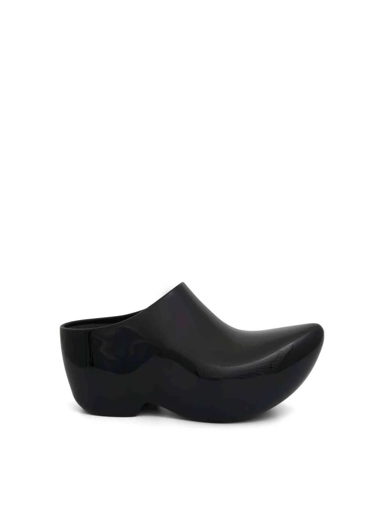 Technoclog Shinny Mule in Black