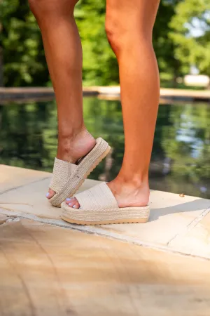 The Elaine Platform Sandal-Natural
