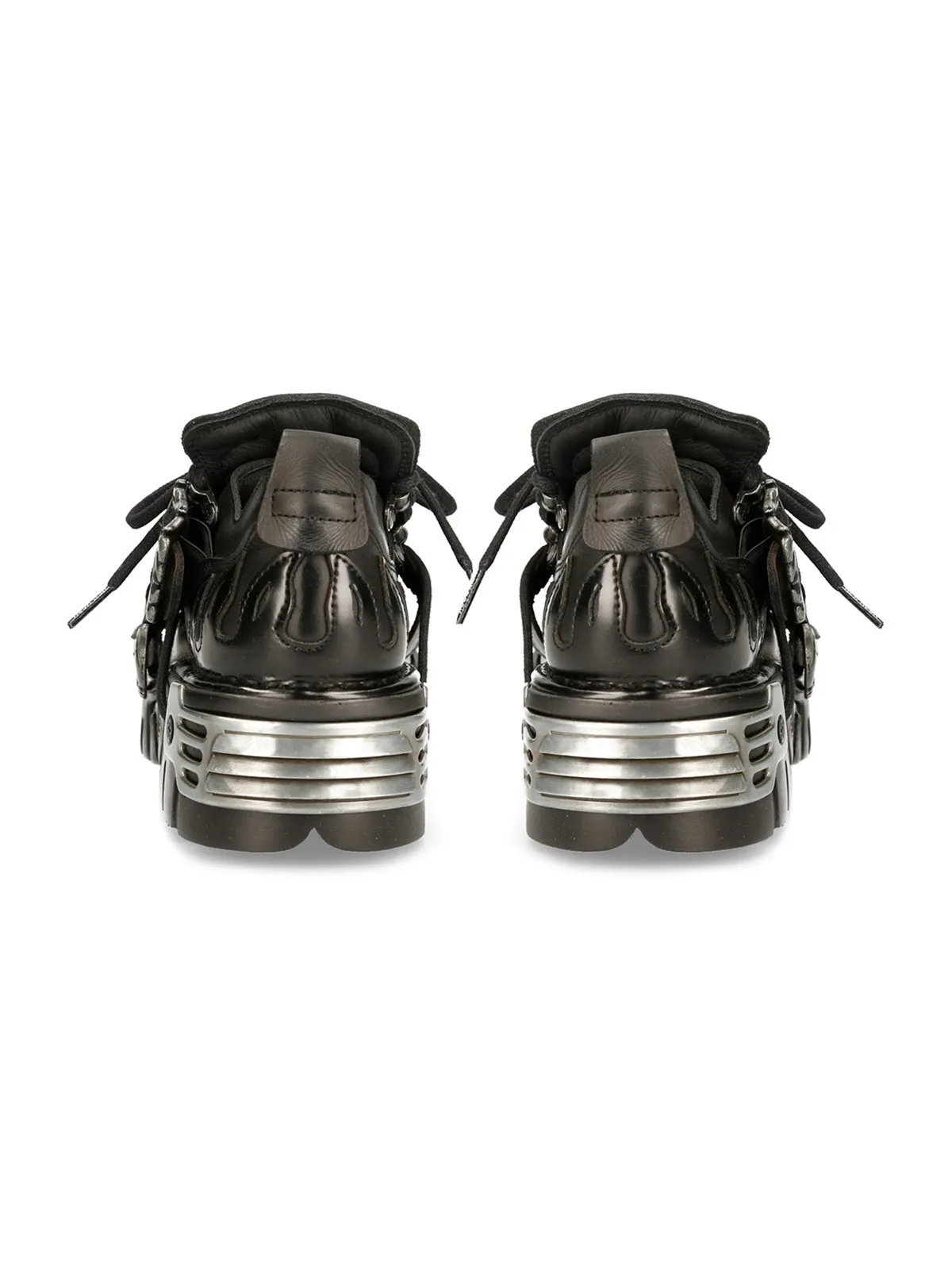 Thesupermade Punk Style Metal Ankle Platform Boots