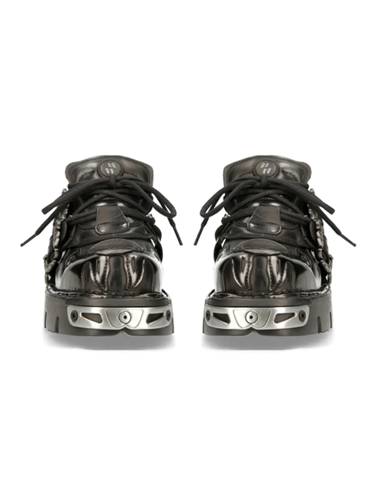 Thesupermade Punk Style Metal Ankle Platform Boots