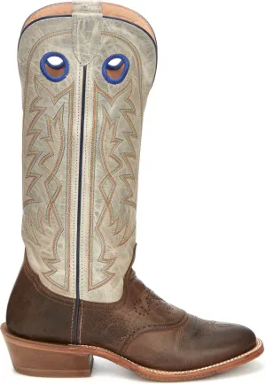 'Tony Lama' Men's 15" Henley Western Round Toe - Brown / Stone Gray