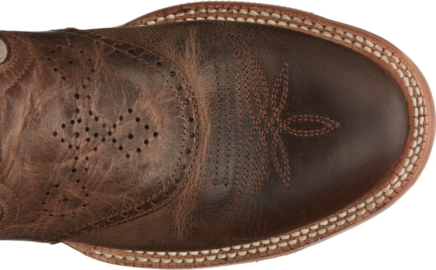 'Tony Lama' Men's 15" Henley Western Round Toe - Brown / Stone Gray