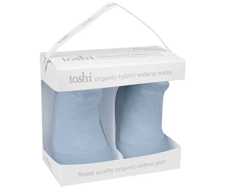 Toshi Organic Dreamtime Hybrid Walking Socks - Seabreeze
