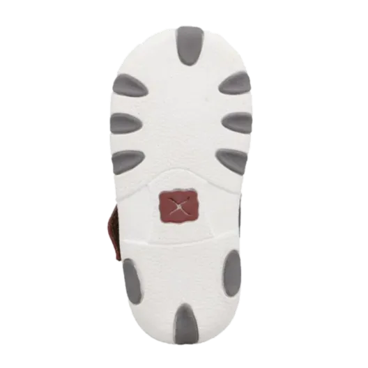Twisted X Infants Hooey Driving Moc Grey Aztec Printed Slip On Shoes IHYC006