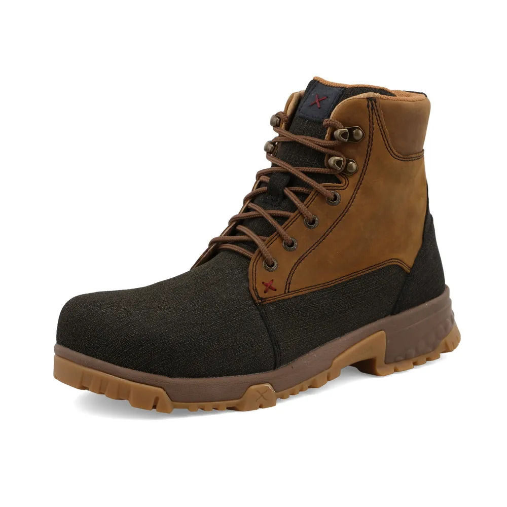 'Twisted X' Men's 6" Work EH Alloy Toe - Brown