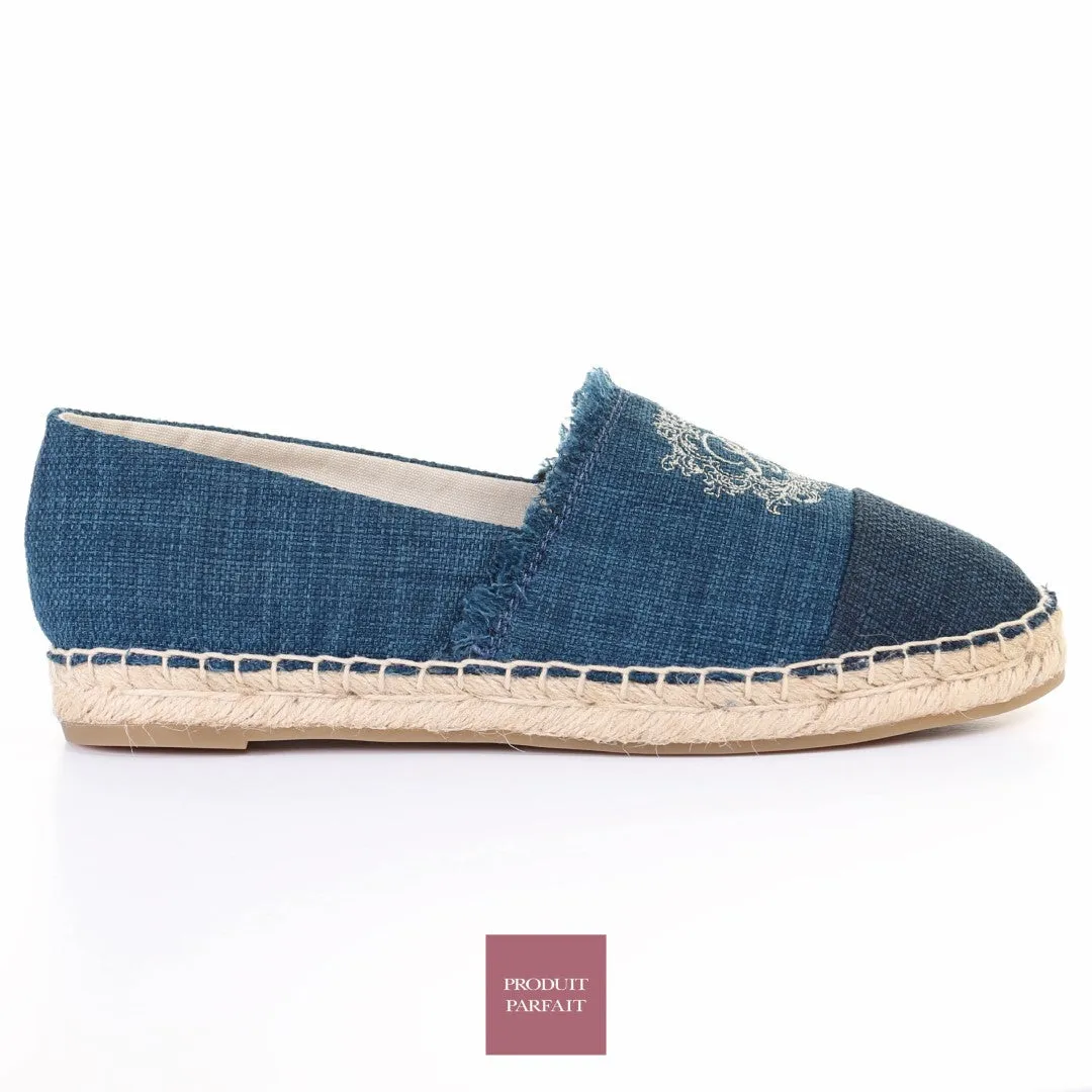 Twotone Espadrilles-Navy