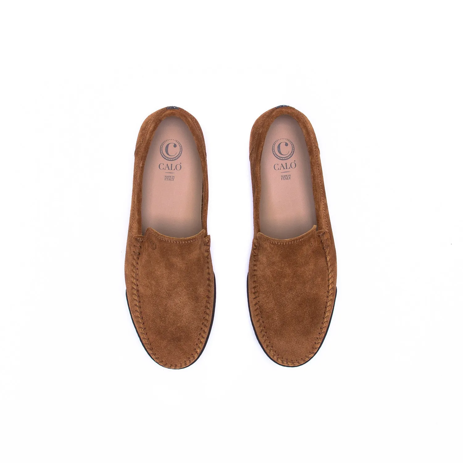 Umber Sorrento Unlined Driving Shoe Suede - Calo