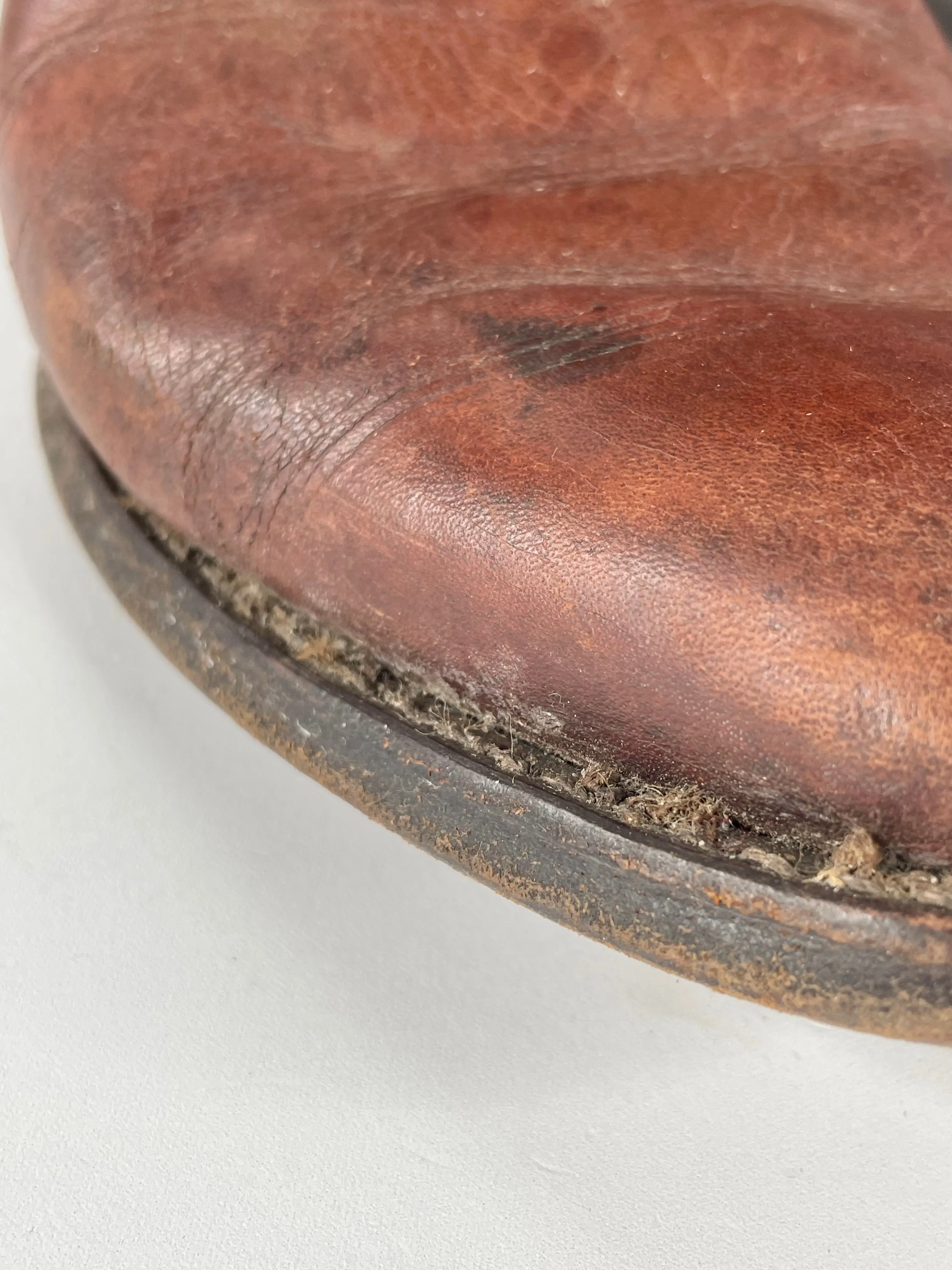 Vintage Montana Tan Leather Cowboy Boots - EU43