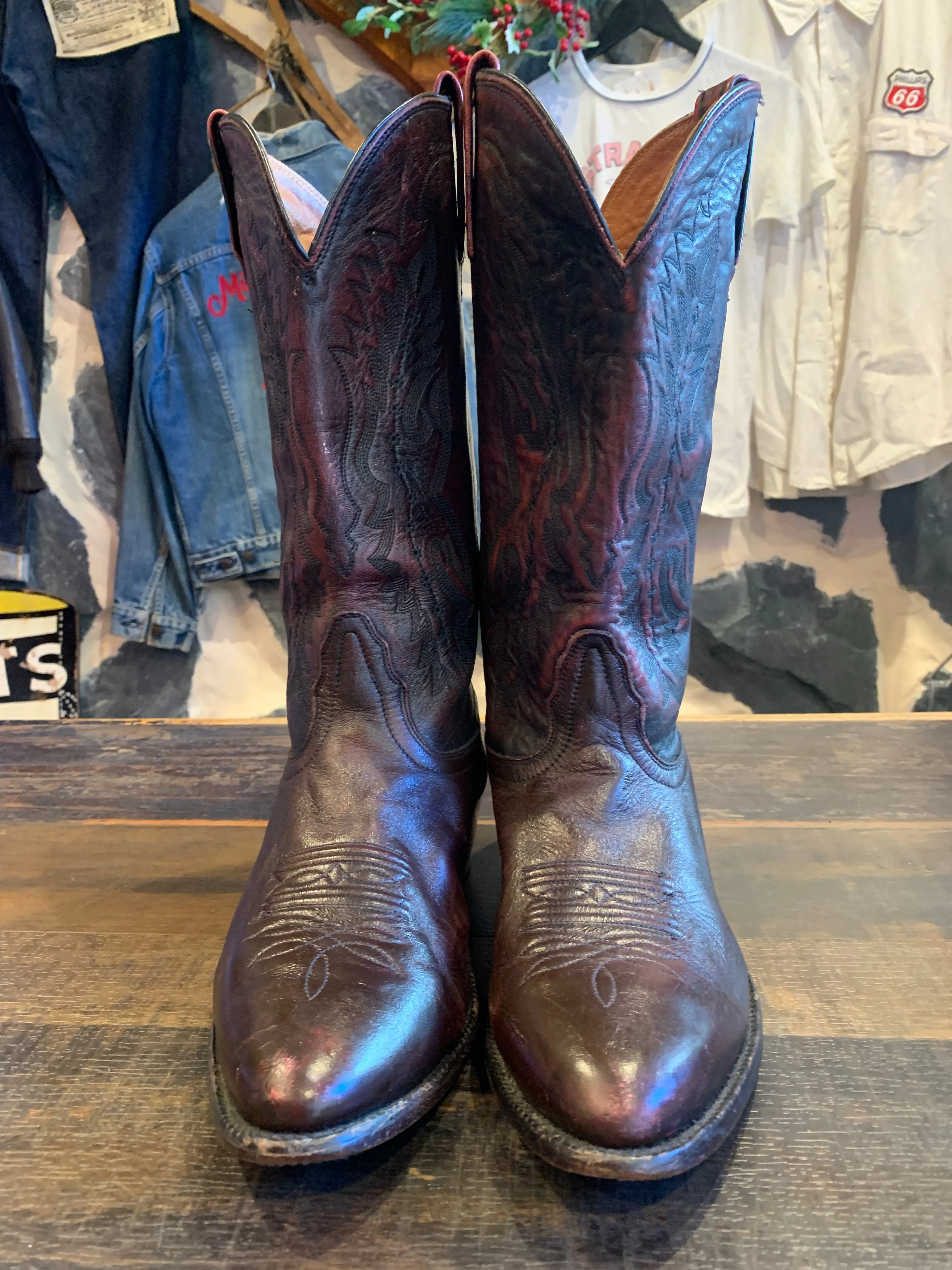 Vintage Nocona Burgundy Boots, 9.5 EE