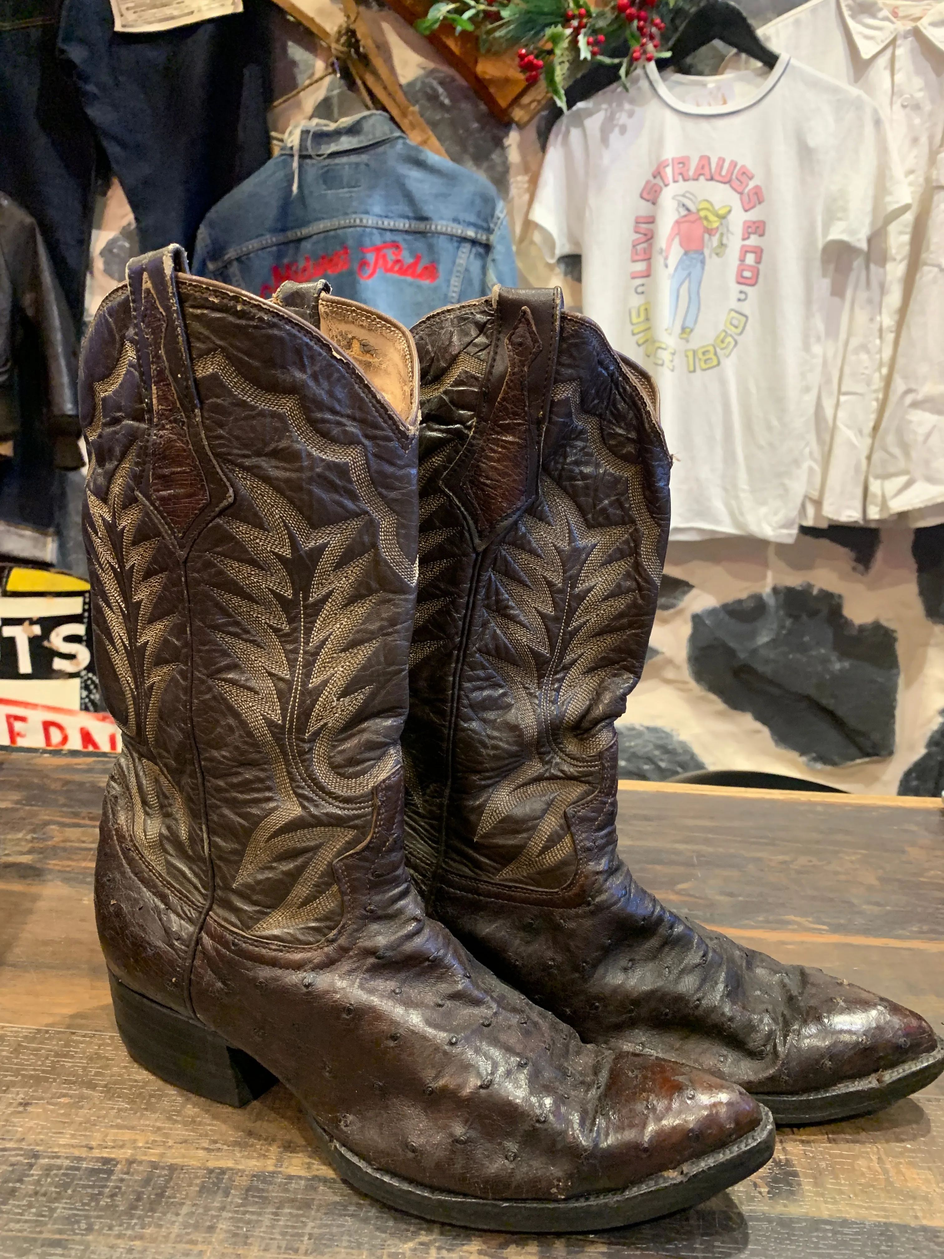 Vintage Ostrich Boots 9.5-10
