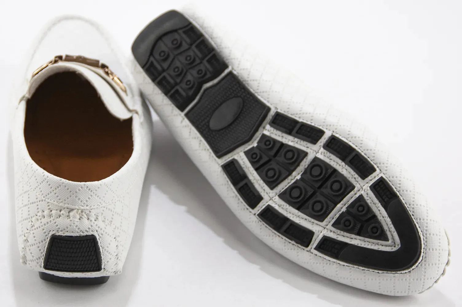 White Woodbit Driver Loafer