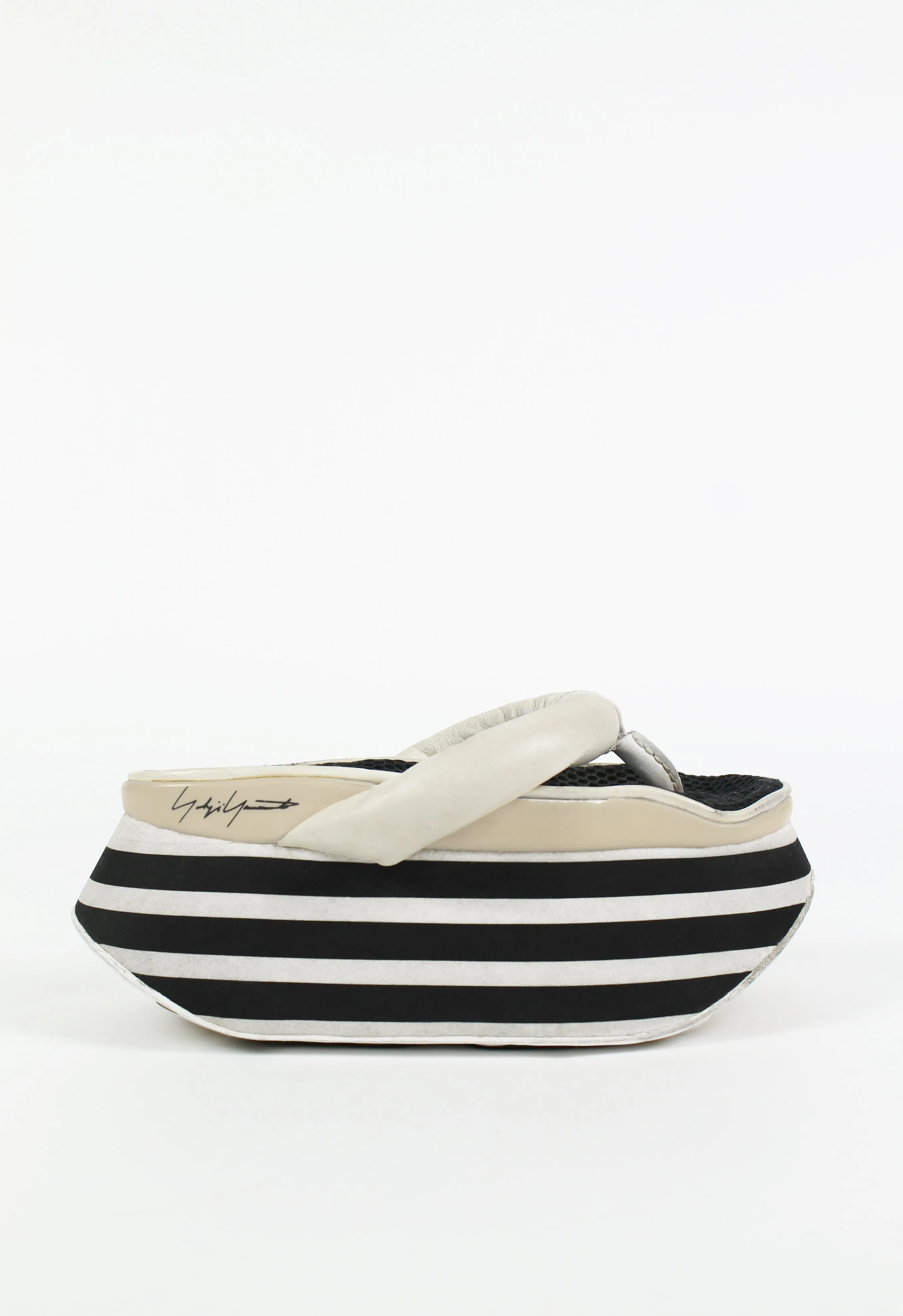 YOHJI YAMAMOTO X ADIDAS SS 2004 GEISHA PLATFORM SANDALS