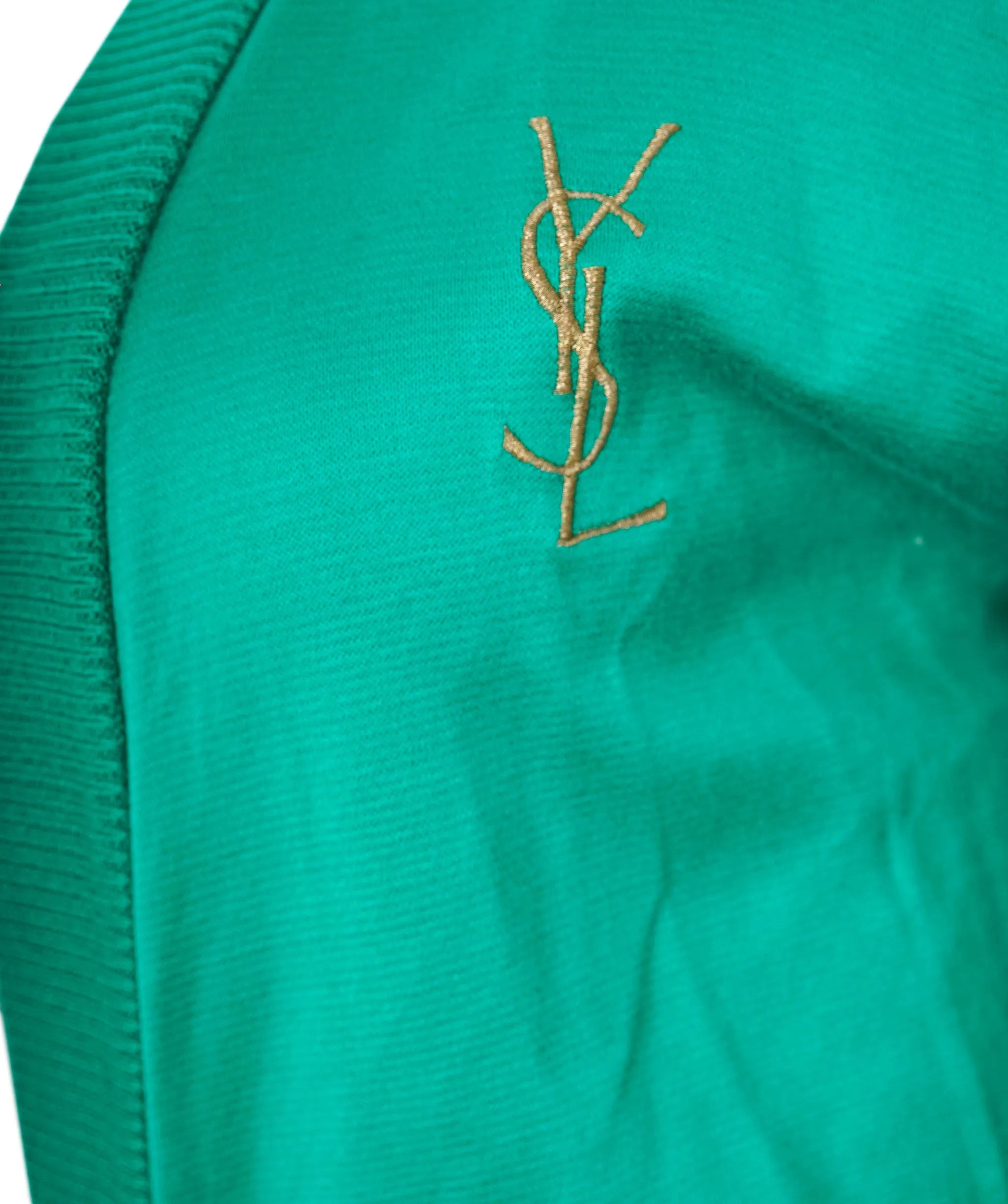 YSL logo cardigan green ASL8498