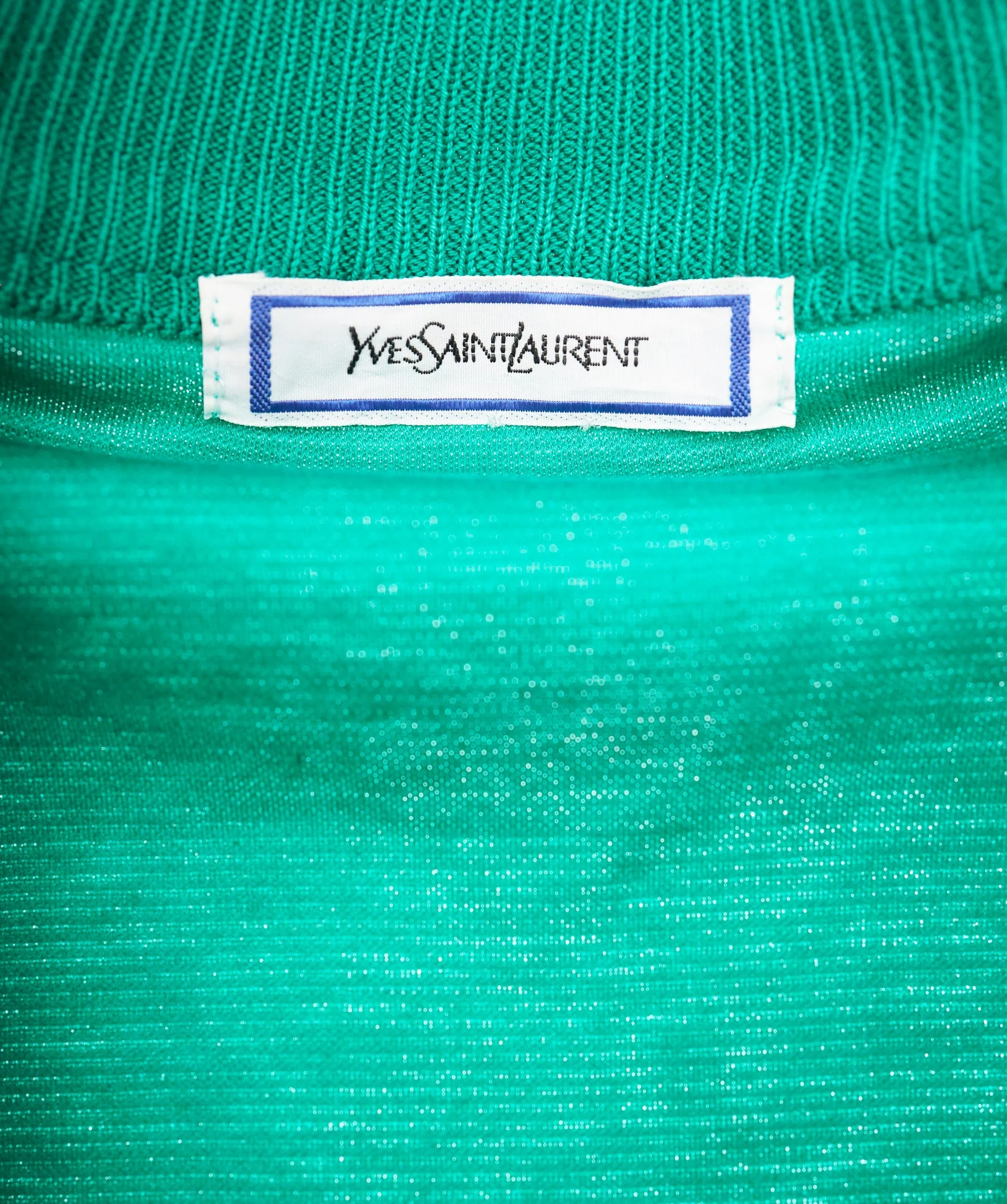 YSL logo cardigan green ASL8498